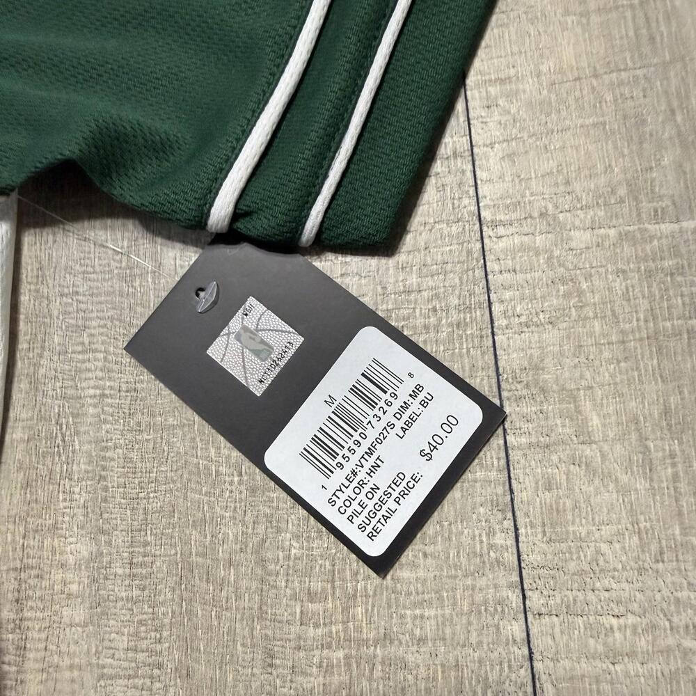 NBA Milwaukee Bucks White Green Baseball Style Jersey NWT Size M Men - Picture 6 of 8